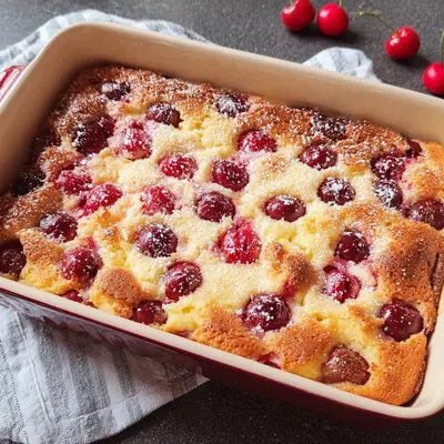 Quarkauflauf mit Kirschen nach Omas Rezept