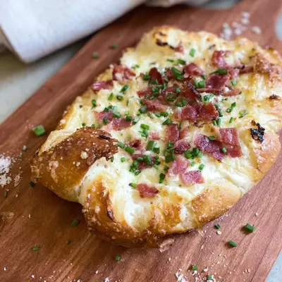 Rahmfladen aus Laugengebäck: Einfaches 4-Zutaten-Rezept