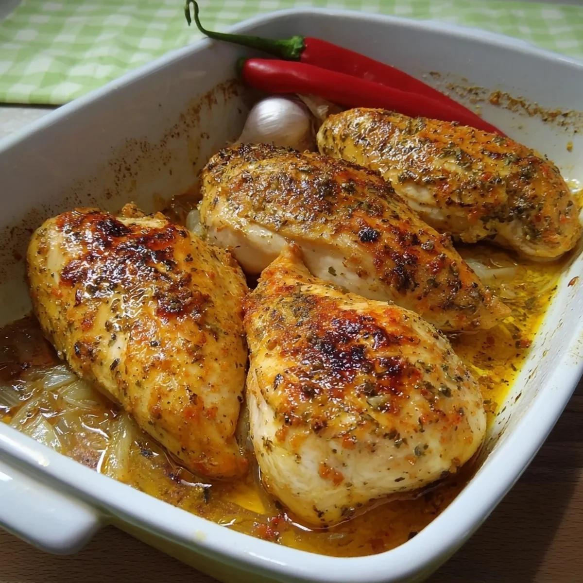 Saftige Hähnchenbrustfilets aus dem Ofen Fettarm