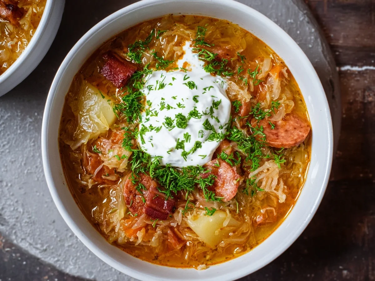 Sauerkrautsuppe Rezept: Schnell & einfach zubereitet - Beitragsbild