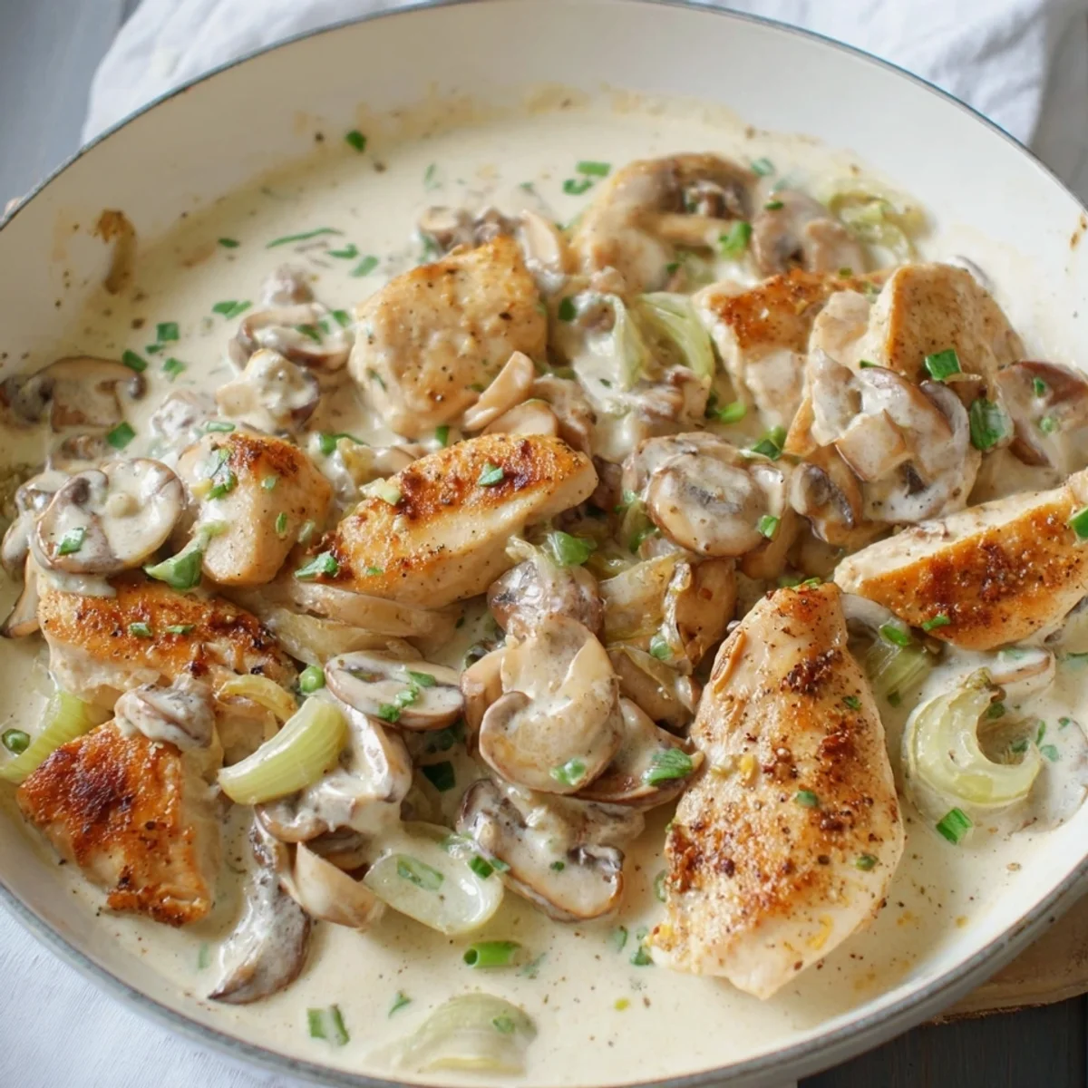 Schnelles Hähnchen-Pilz-Geschnetzeltes: Einfach & Lecker