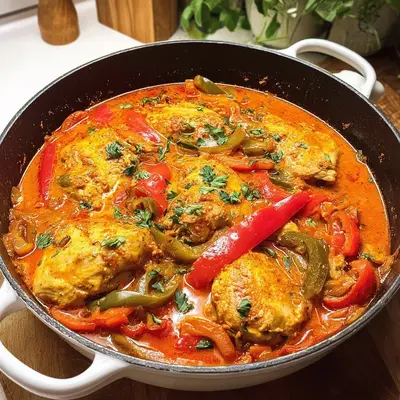 Schnelles Paprika-Sahne-Hähnchen: Cremig & Lecker