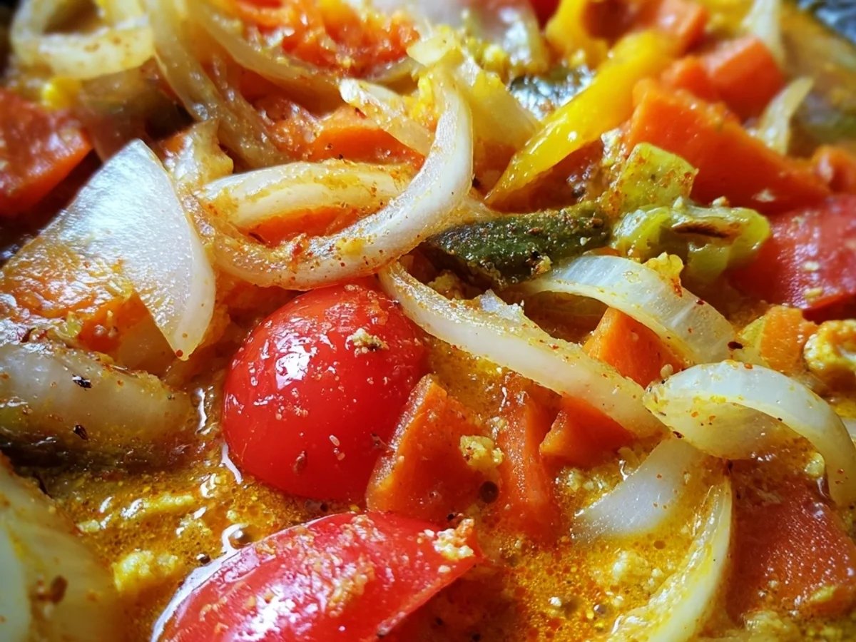 Schnelles veganes Paprika Curry: Einfach & Indisch - Beitragsbild