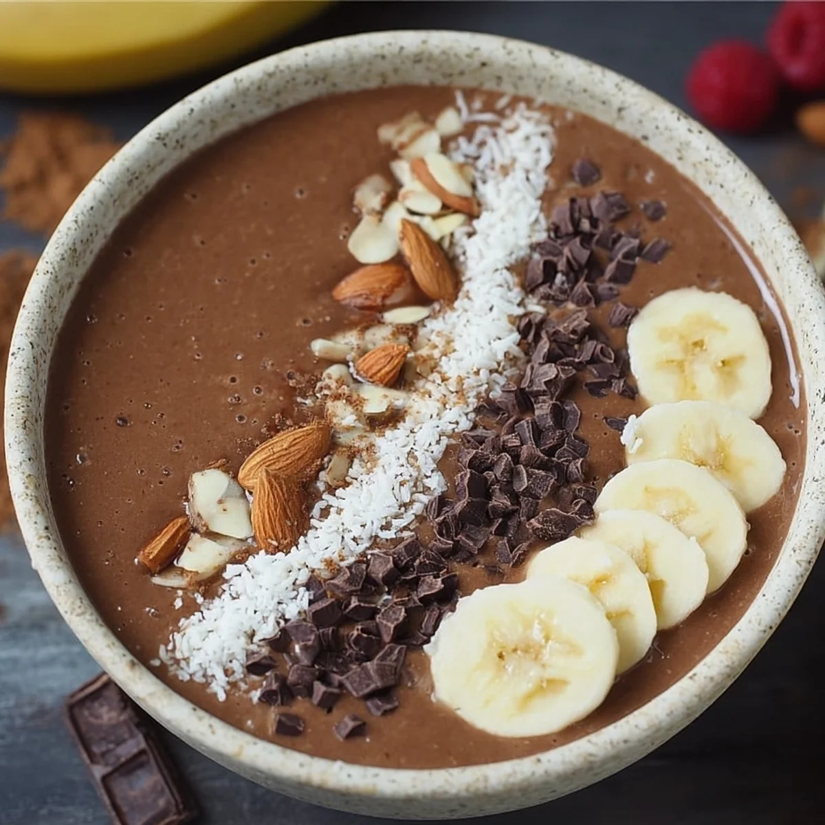 Schoko Smoothie Bowl: Gesund, schnell & lecker