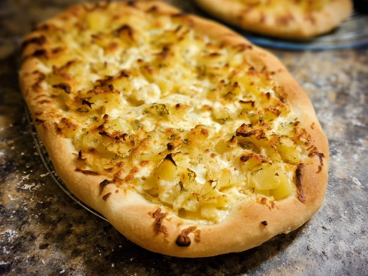Schwäbische Dinnete mit Kartoffeln & Käse Rezept - Beitragsbild