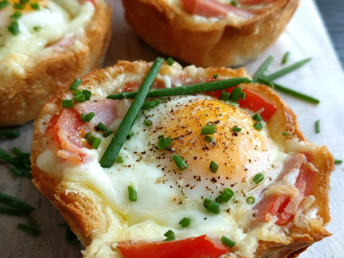 Toast-Törtchen mit Putenschinken, Tomaten & Käse - Beitragsbild
