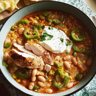 Weißes Chili mit Grillhähnchen: Einfaches Hauptgericht
