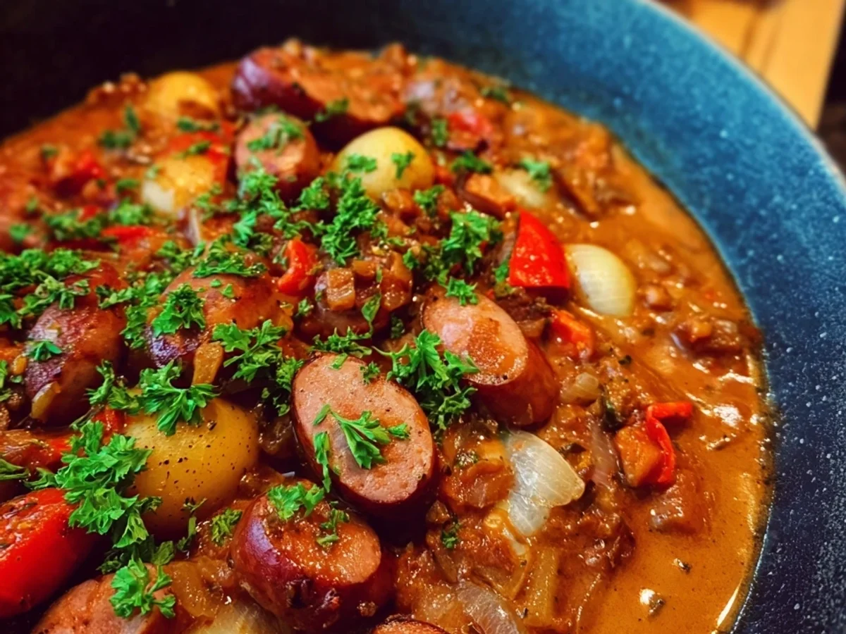 Würstchen Gulasch: Schnelles Familienrezept für jeden Tag - Beitragsbild