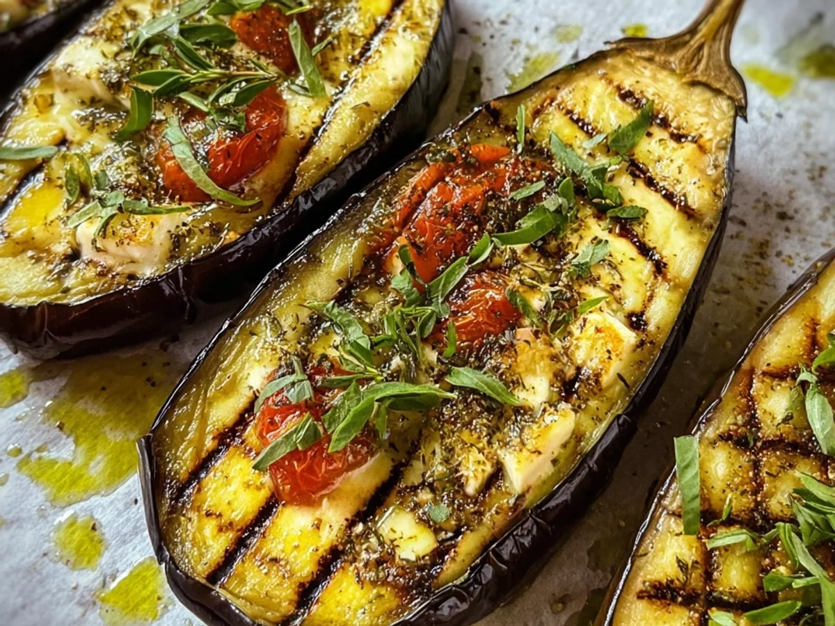 Würzige Auberginen aus dem Ofen: Zart & Mediterran - Beitragsbild