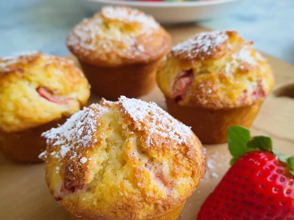 Zuckerfreie Erdbeer-Muffins: Gesund & Einfach Backen - Beitragsbild
